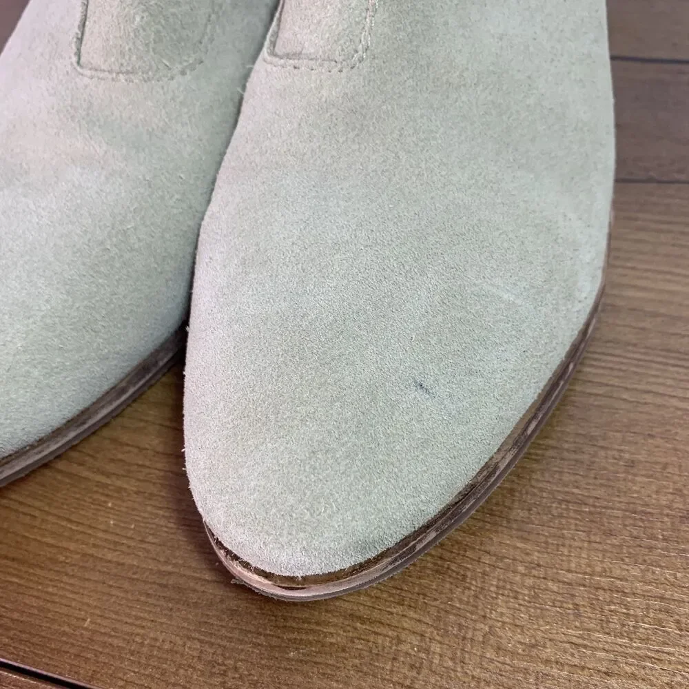 Coconut by Matisse Cecilia Tan Leather Heedled Notched Front Suede Boots Bootie